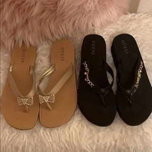 2 Pairs of Guess Sandals💕